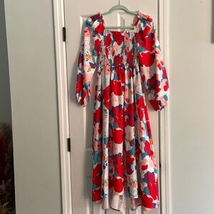 Midi floral dress
